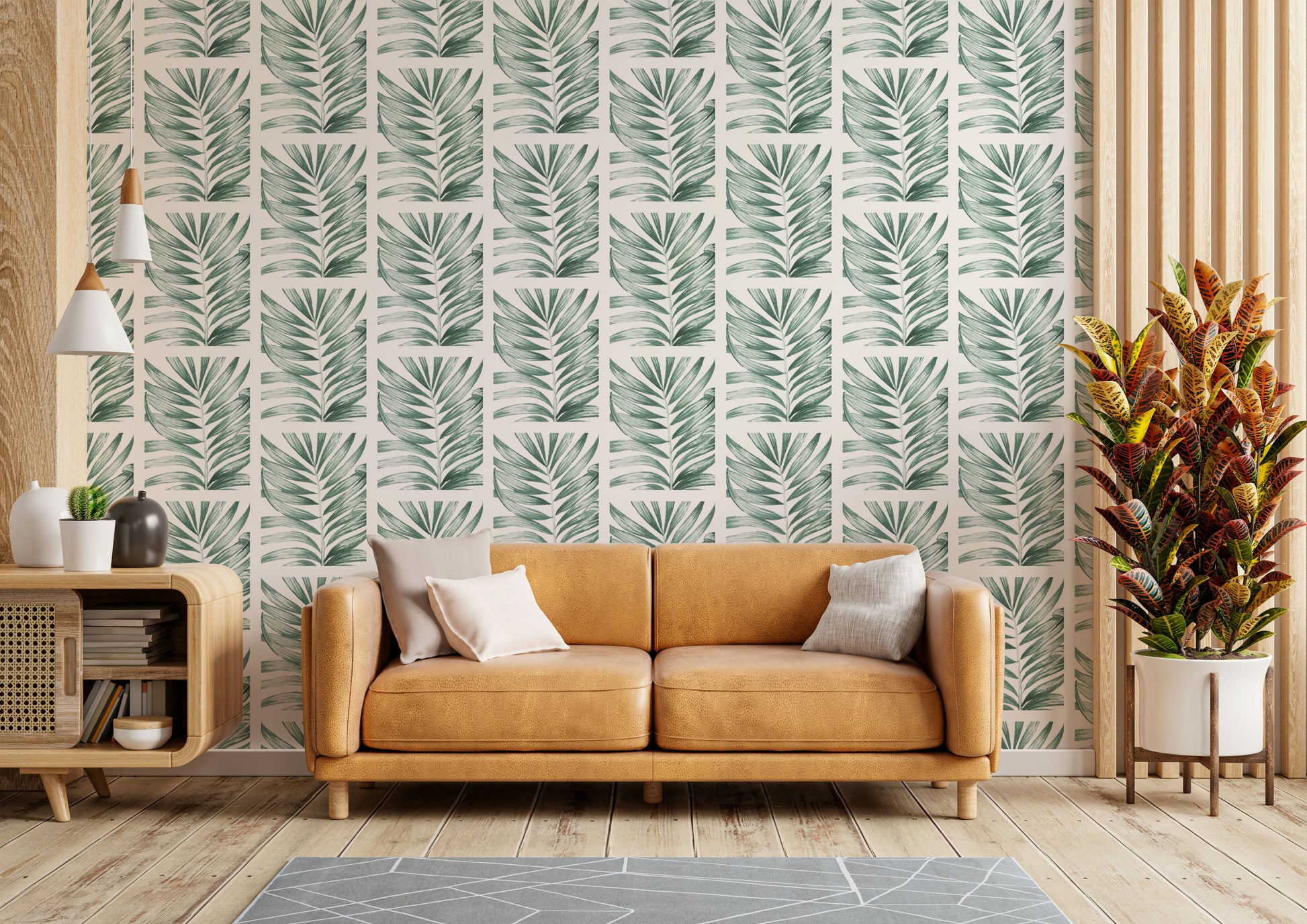 The composition is a structured, repeating pattern.

