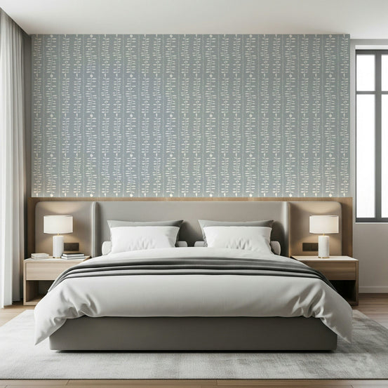 Scandi style Leaves Cascade wallpaper for walls home decor., GD7483