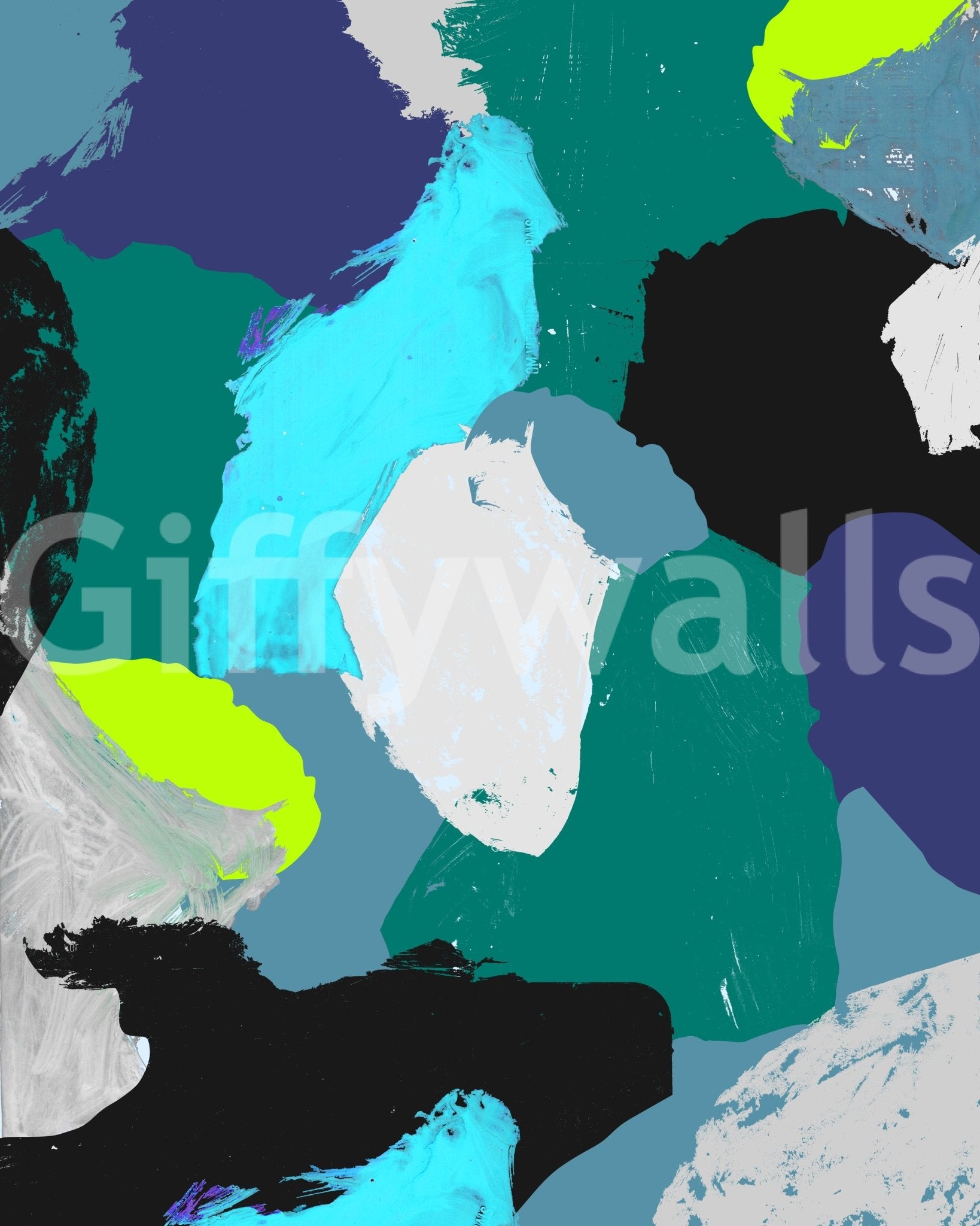 Modern yellow wallpaper with lemon vibe

