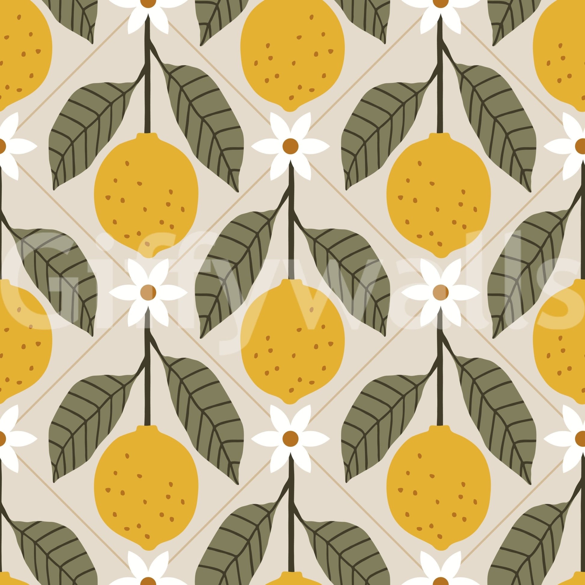 Mediterranean lemon wall design for interiors

