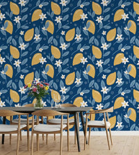 Dining room featuring this Lemon Orchard wallpaperGD9456