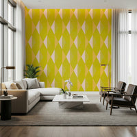 Lemon Rhombus Wall Mural