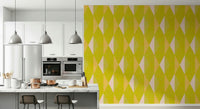 Lemon Rhombus Wall Mural