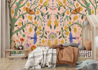 Zesty lemon tree mural for a refreshing home look., GD1593