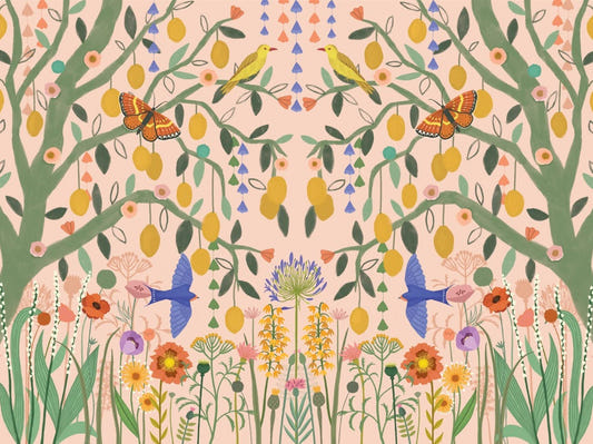 Lemon Trees Wall Mural