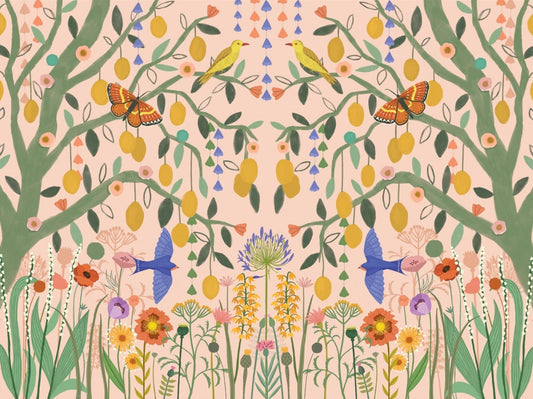 Lemon Trees Wall Mural