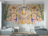 Citrus-inspired lemon tree mural for fresh spaces., GD1593