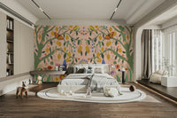 Modern lemon tree mural for a bright, fresh interior., GD1593