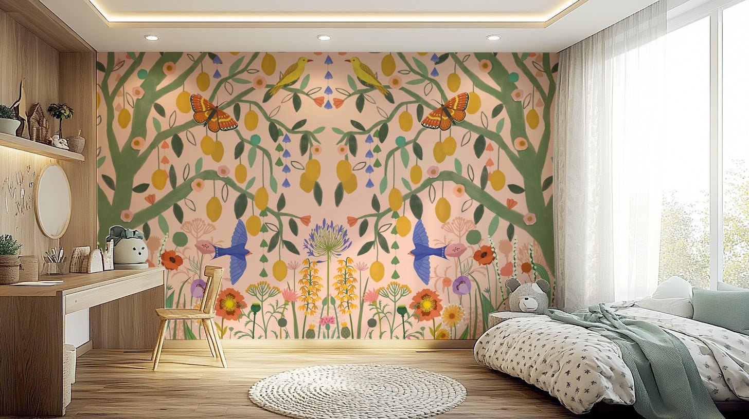 Fresh lemon tree design for stylish wall decor., GD1593