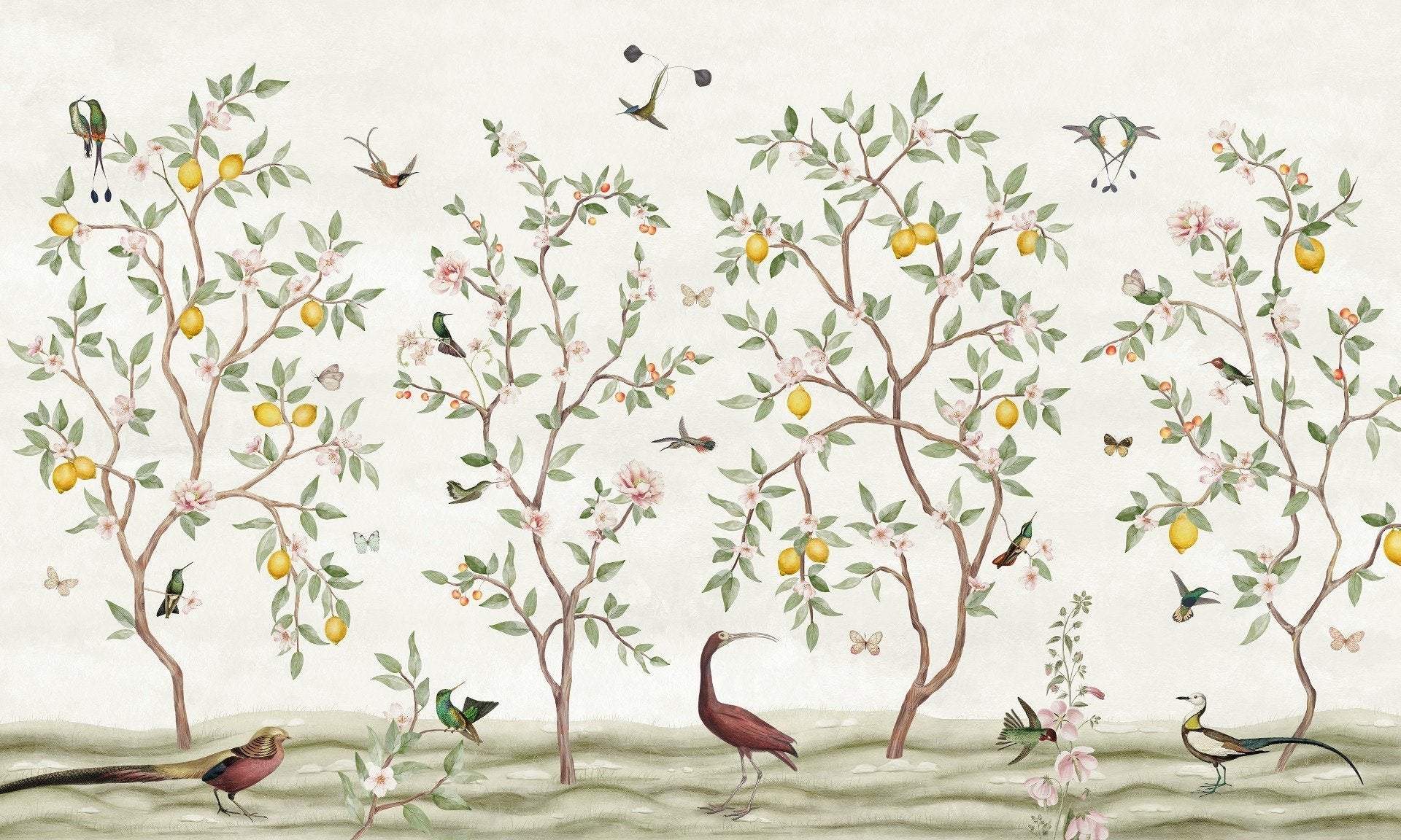 Chinoiserie Lemon Grove Magic wall murals