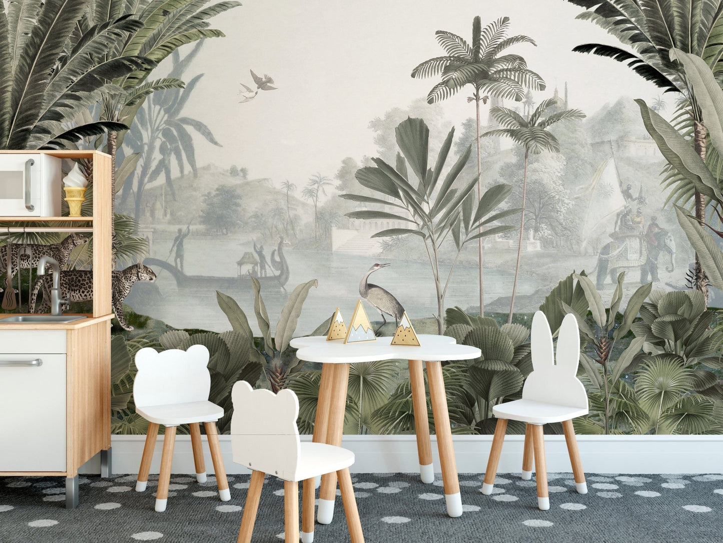 Leopard Landscape with Lush green Forest wallpaper - Giffywalls SRED16