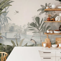 Leopard Landscape with Lush green Forest wallpaper - Giffywalls SRED16