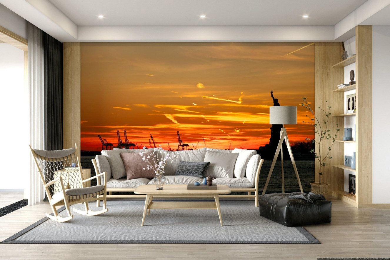 Liberty Sunset Wall Mural