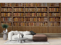Library Bookcase wallpaper mural - Giffywalls A652