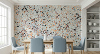 Dainty Terrazzo delicate mosaics wallpaper for bathroom feature