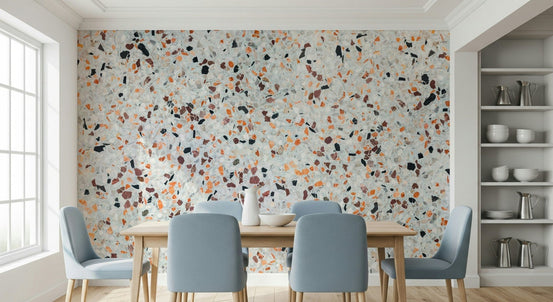Dainty Terrazzo delicate mosaics wallpaper for bathroom feature, GD6799