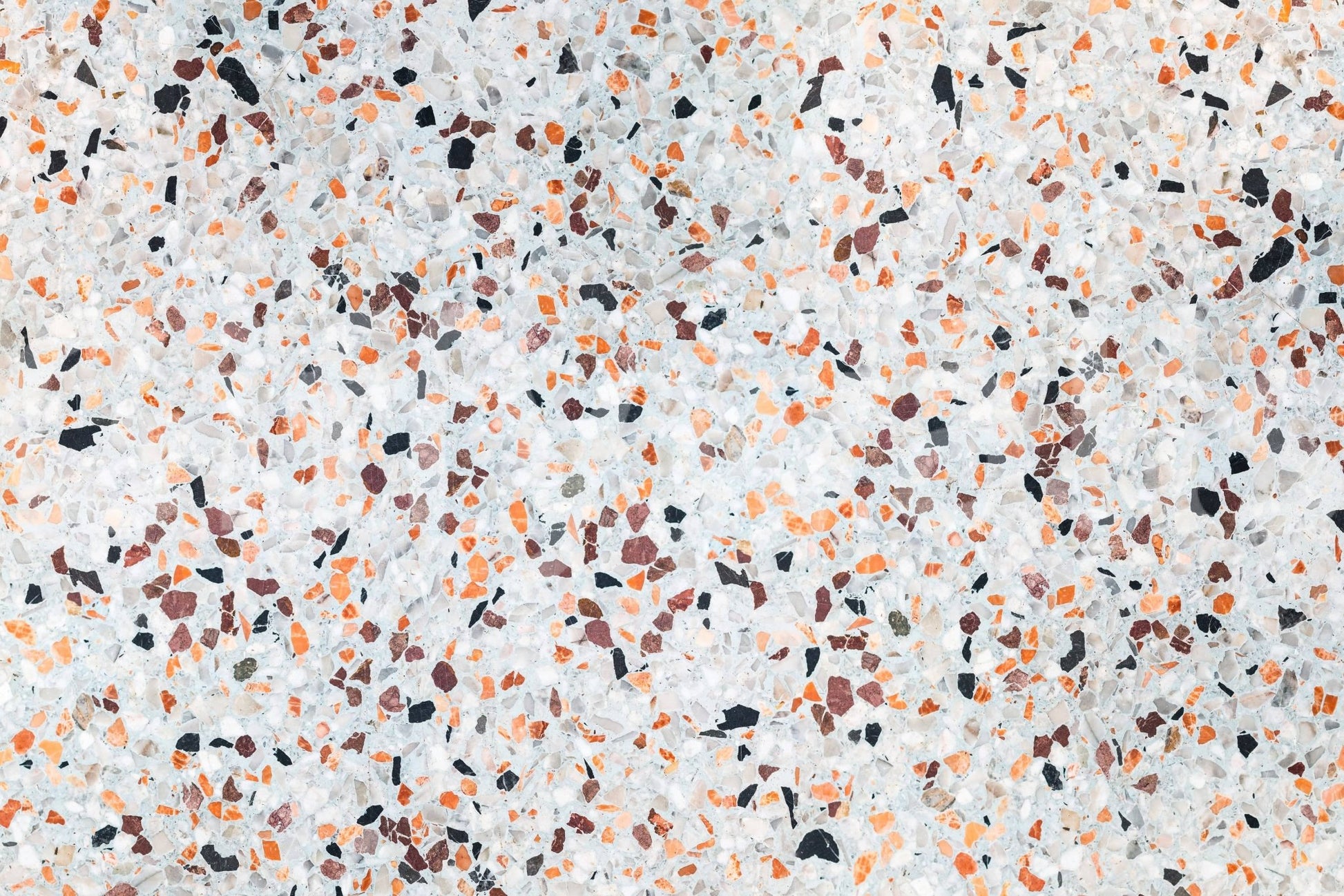 Airy Light Coral Terrazzo speckled wall mural covering effect