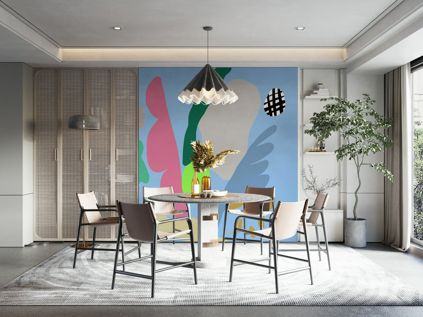 A classic light and shadow wallpaper for walls., GD5146