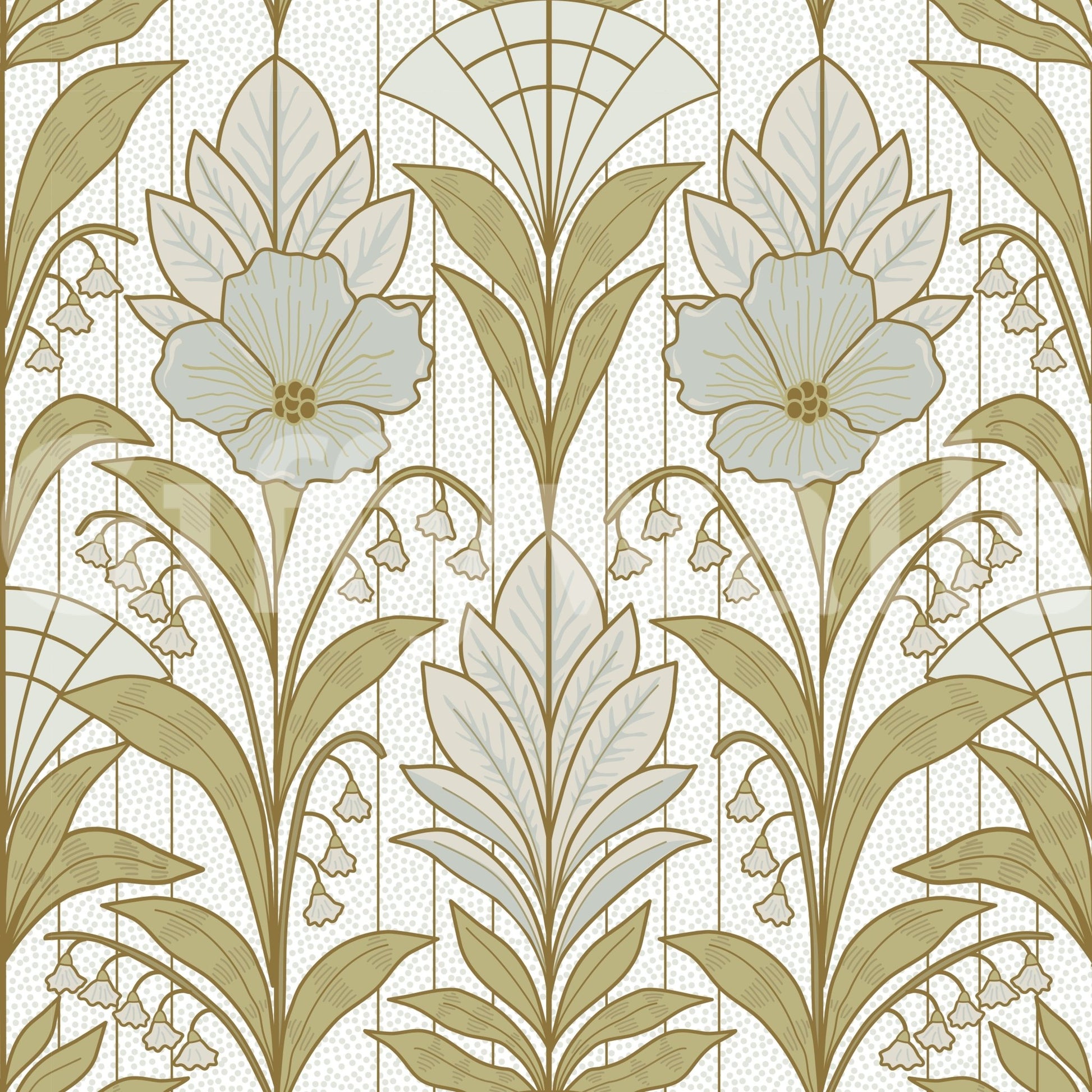 A high-quality serene flower wall mural for walls.