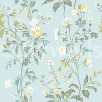 A high-quality serene flower wall mural for walls.