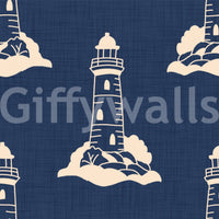 Lighthouse wallpaper with classic maritime style
