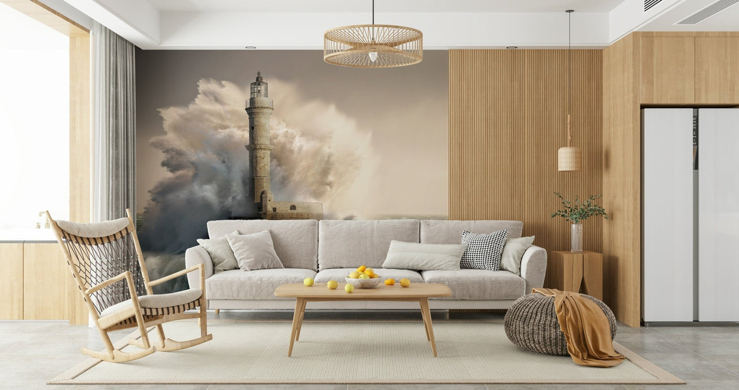 A serene flowing water wall mural for your decor.