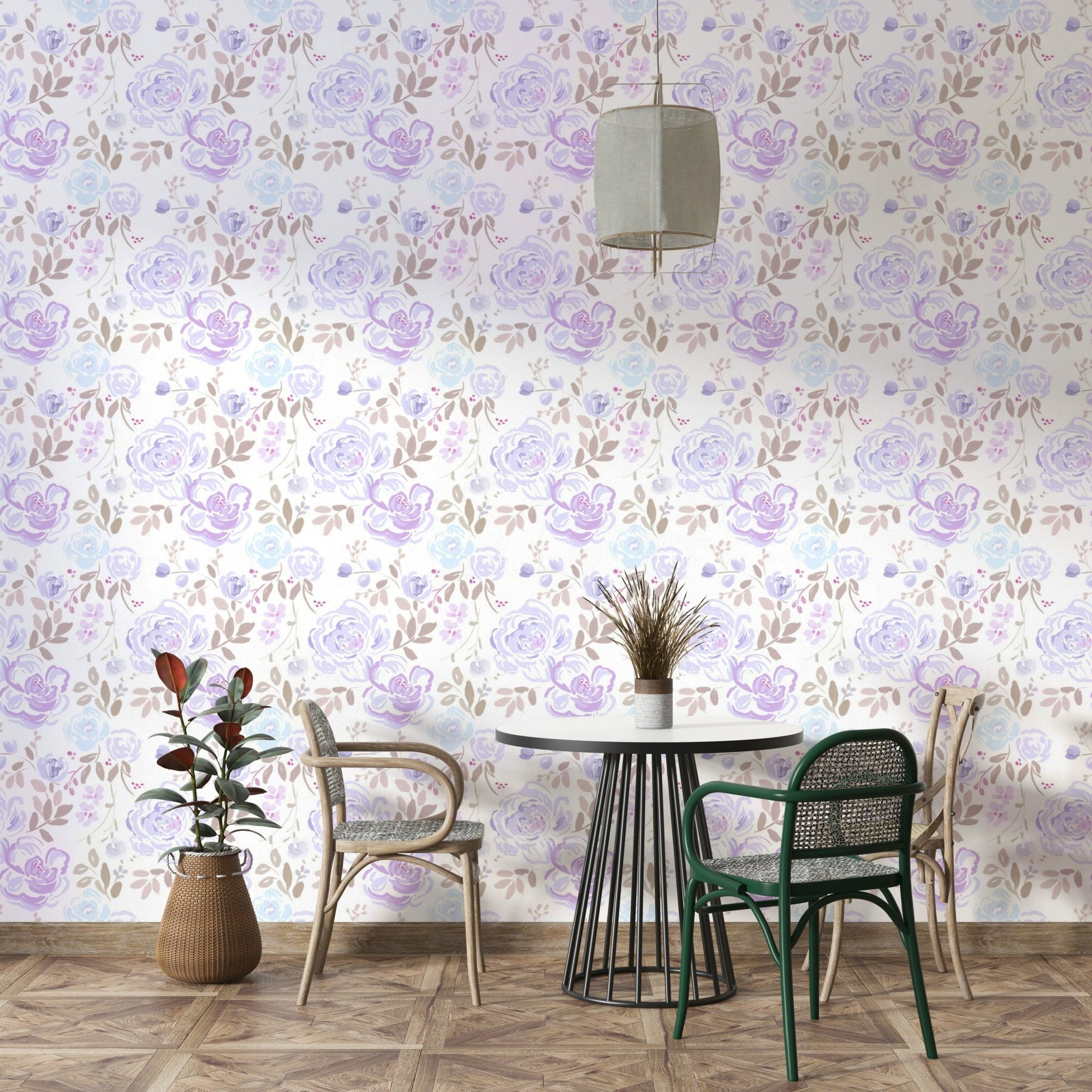 Lilac Bloom Serenity Wallpaper featuring purple blossoms GD5075