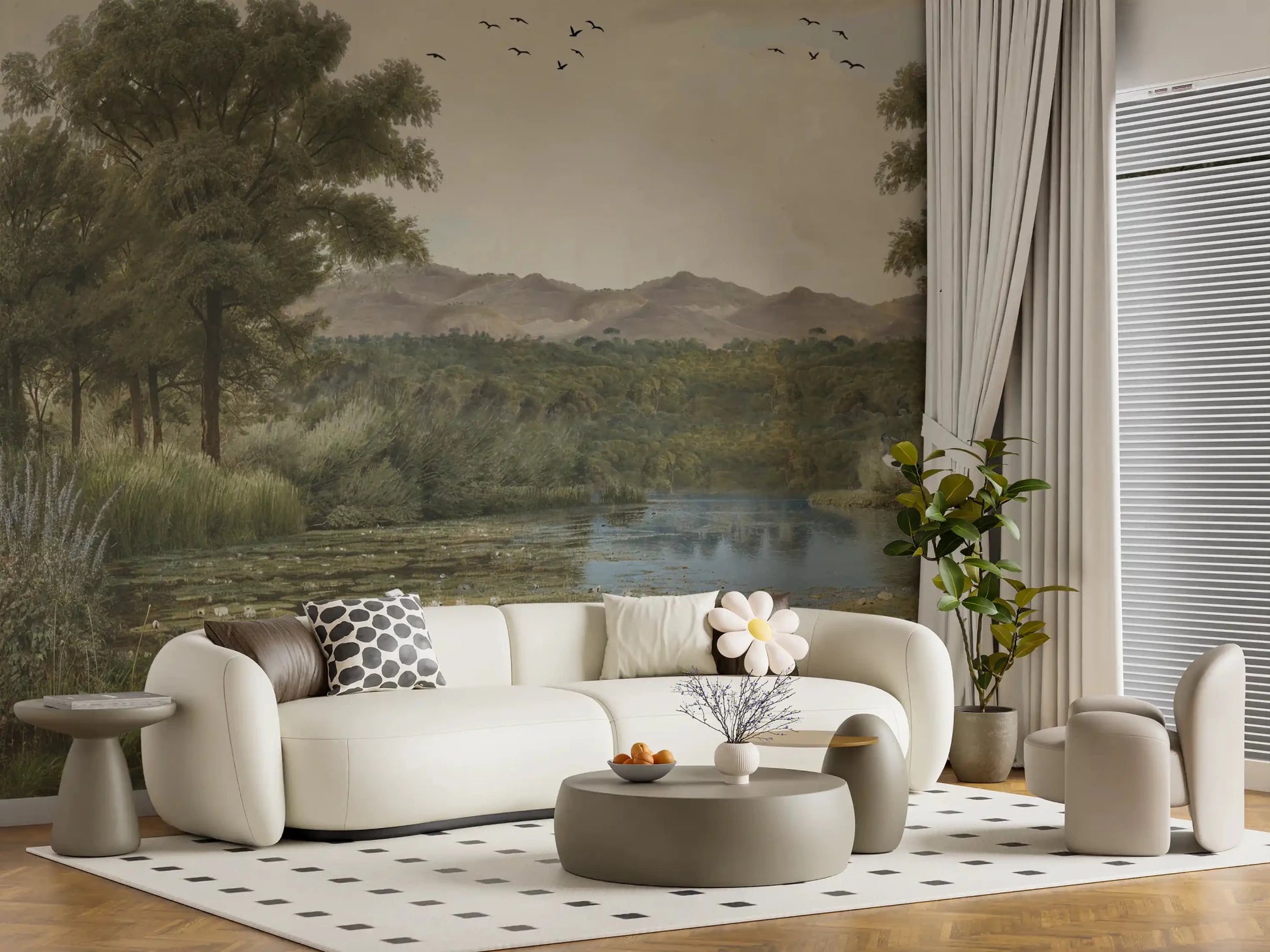 Lily Pond Serenity Wall Mural