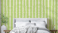 Abstract pebble wallpaper with lime highlights

