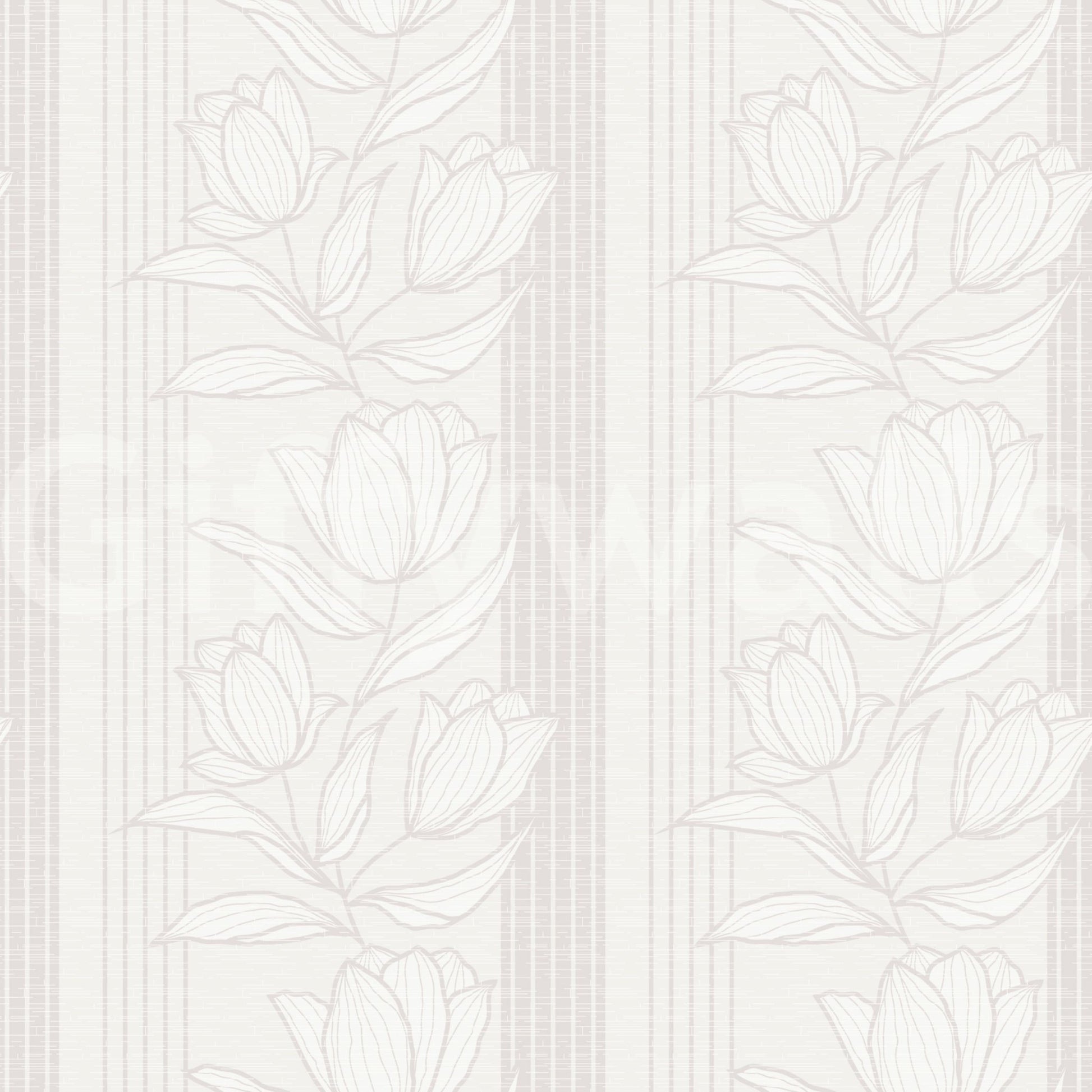 Aesthetic botanical wall mural for a minimalist guest room backdrop, GD8366