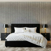 Linear Concrete Illusion Wall Mural in an entryway, adding architectural interest., GD6121