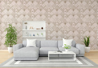 Mural wallpaper of a linear luxe design


