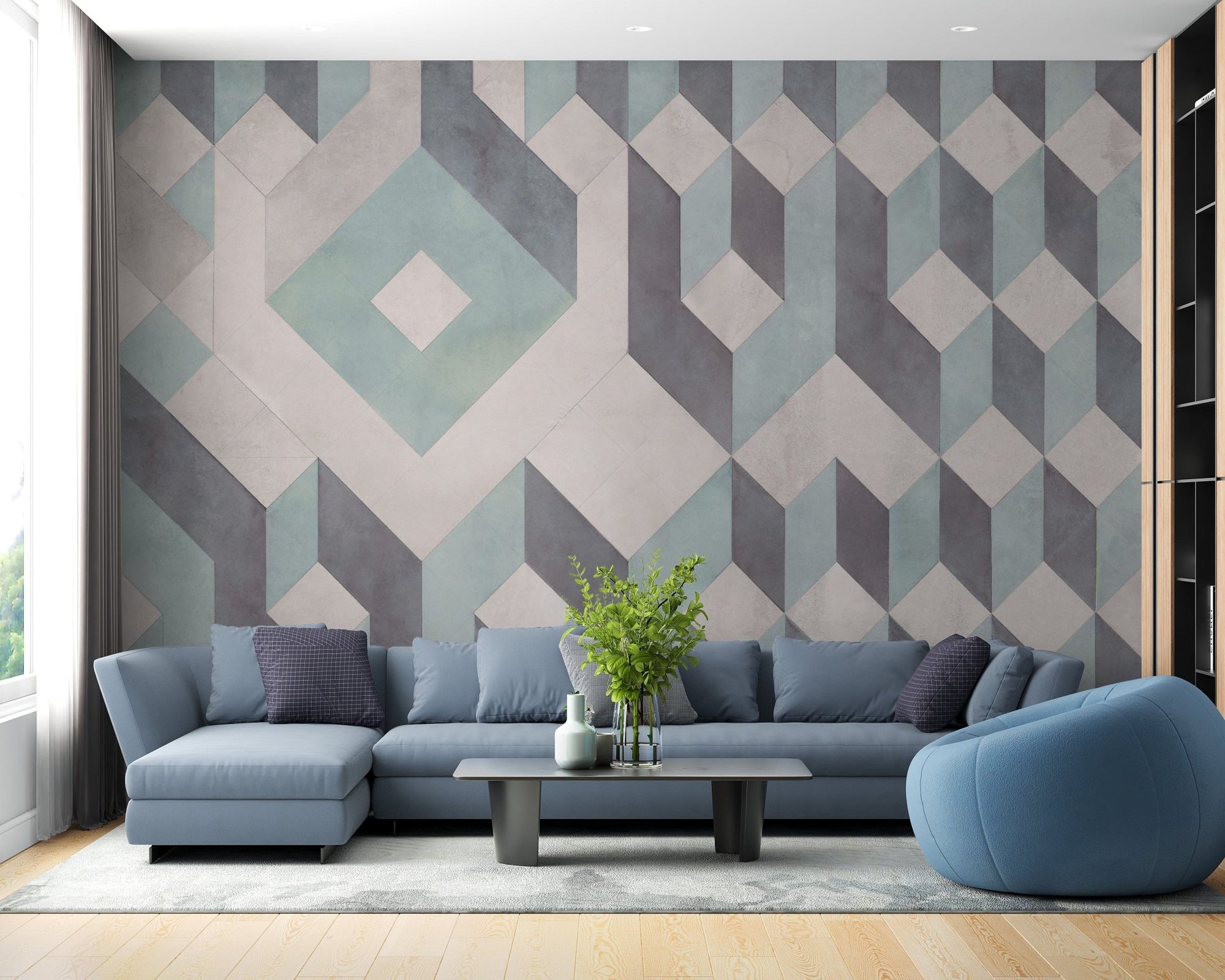 Linear Pattern Wallpaper Murals, A314