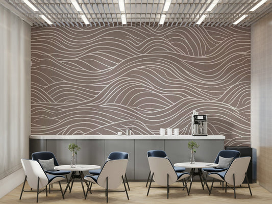 The design features a repeating pattern of soft, fluid lines. GD4318

