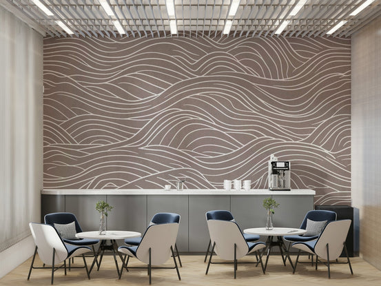 The design features a repeating pattern of soft, fluid lines. GD4318

