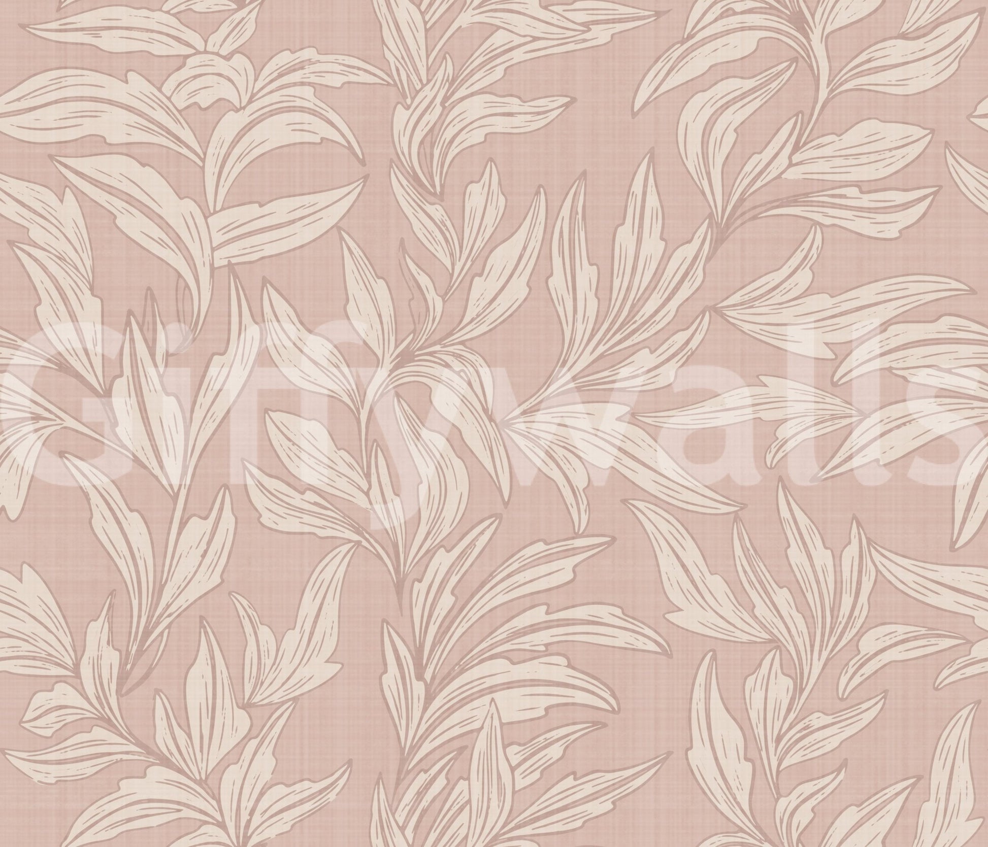 Nature-inspired wallpaper with fabric look

