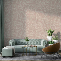 Leaf pattern wallpaper for walls

