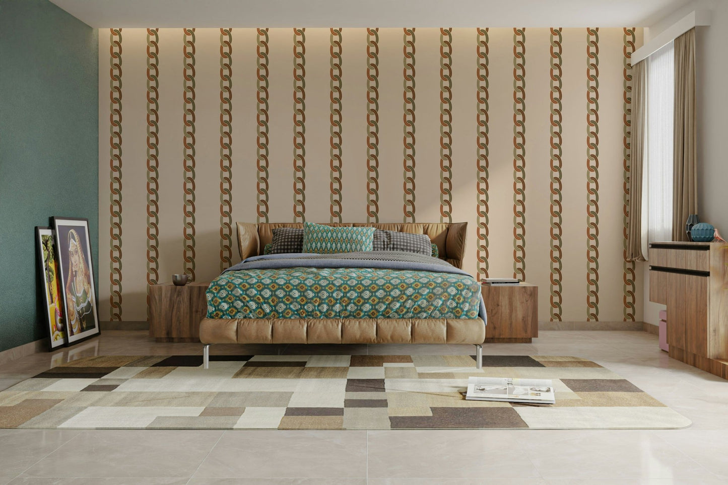 The colors are gentle and elegant, with a soft, neutral palette.

