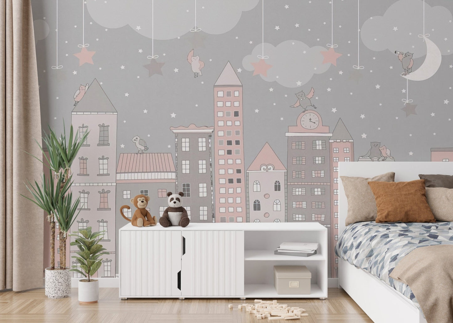Minimalist City Drawing Wall Decor
 B505