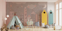 Playful City Sketch Wall Art
 B505