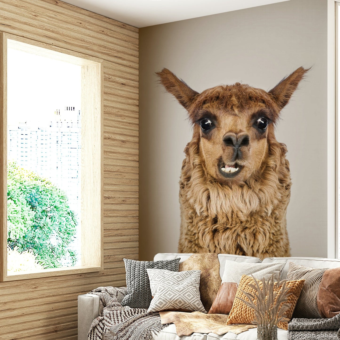 Wall decor evoking happiness and a love for animals.

