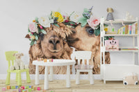 Soft colors of llama fur and natural background. GD2937


