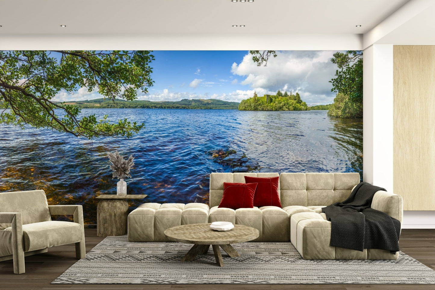 The image captures the natural beauty of a lochscape.

