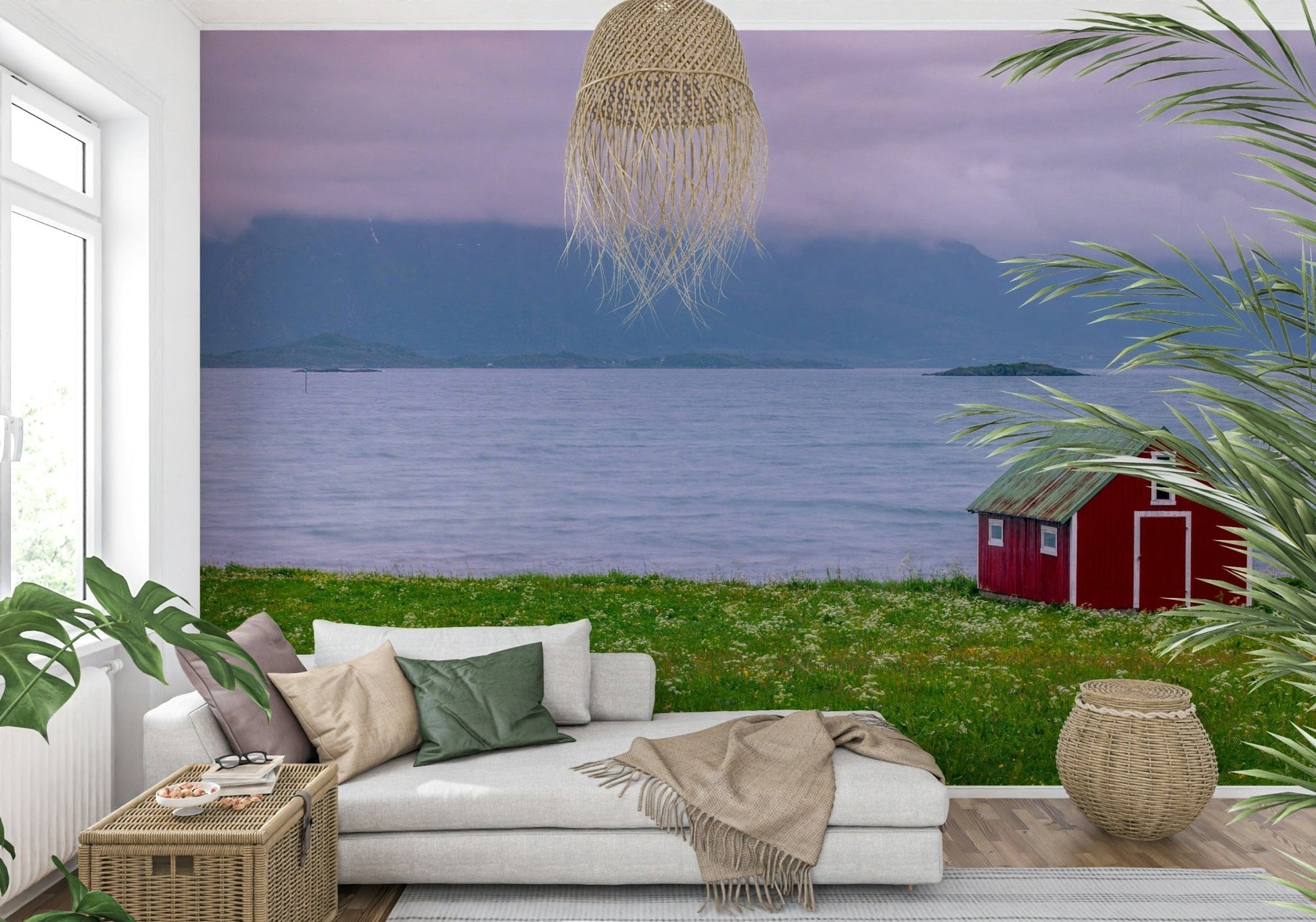 Northern atmosphere image, Lofoten Coastal Escape interior wall covering.