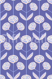 Dynamic and flowing leaf and flower shapes.

