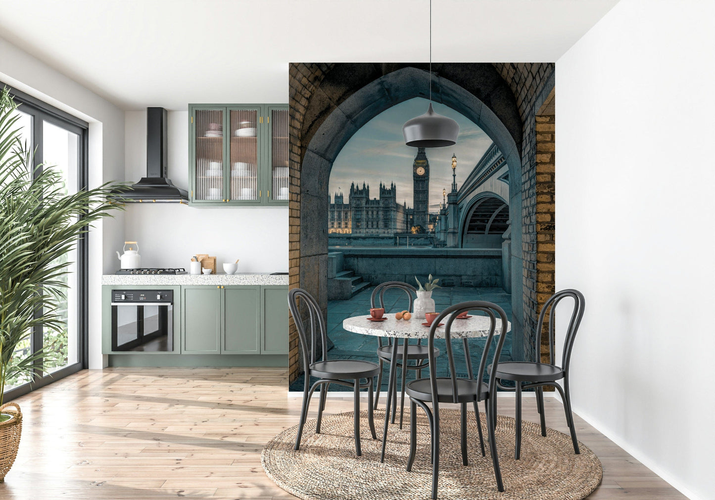 London Through Time Wall Mural