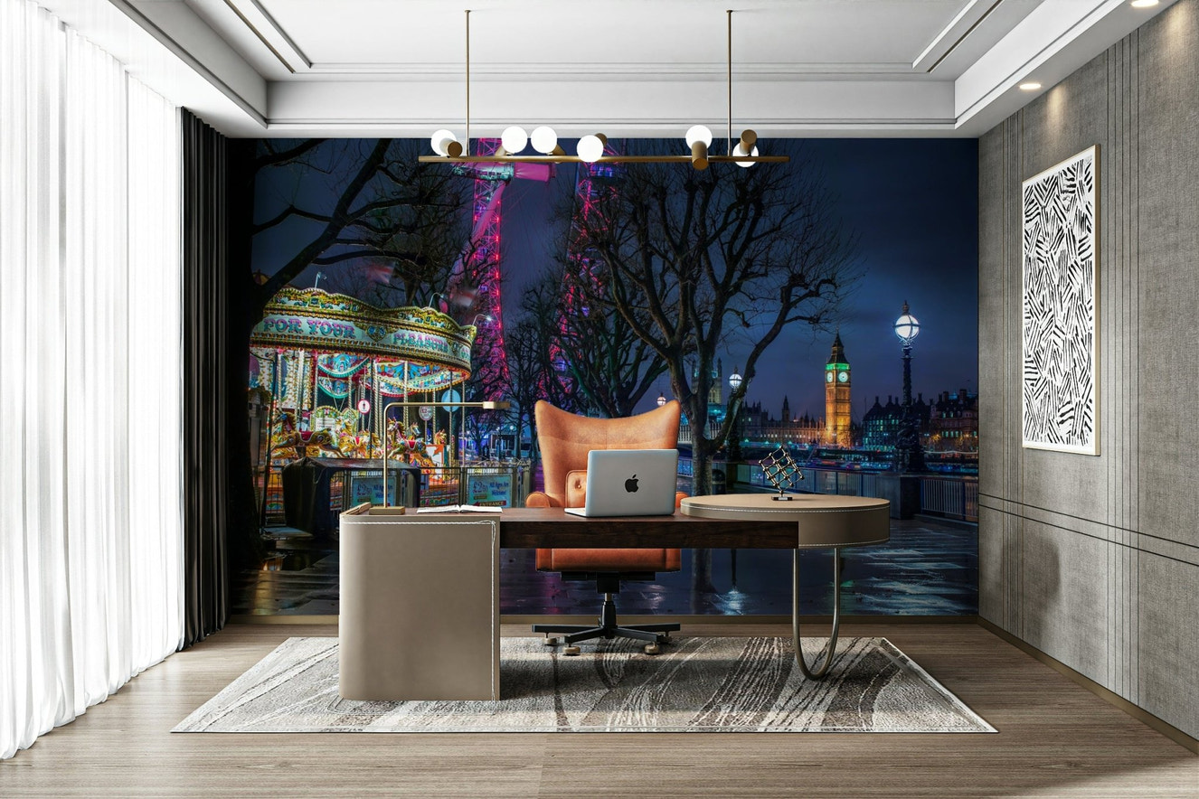 London night city wallpaper mural

