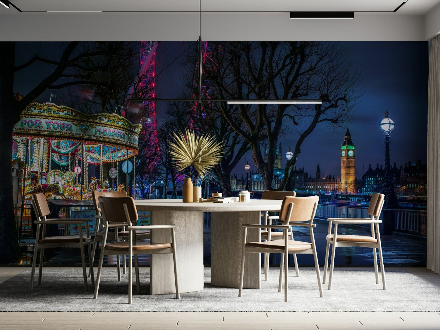 City lights wallpaper mural London

