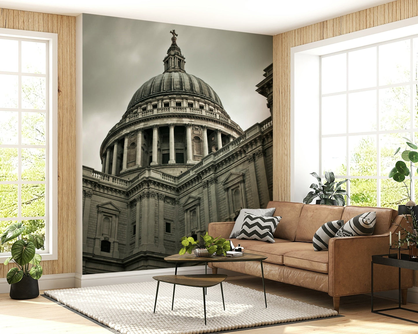 London Grandeur Wall Mural with intricate bridge and tower details.