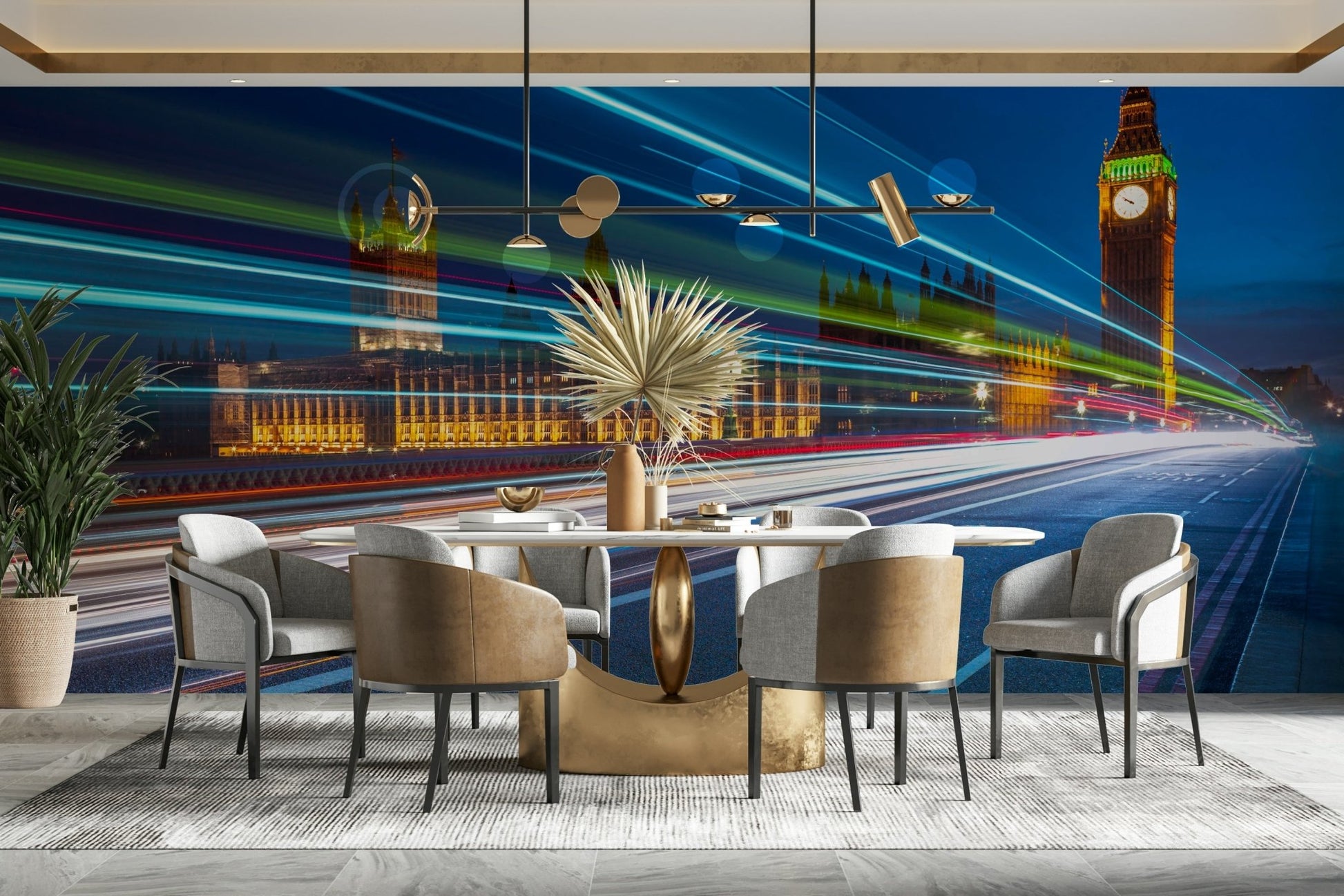 The image has a photorealistic or artistic style with motion blur.

